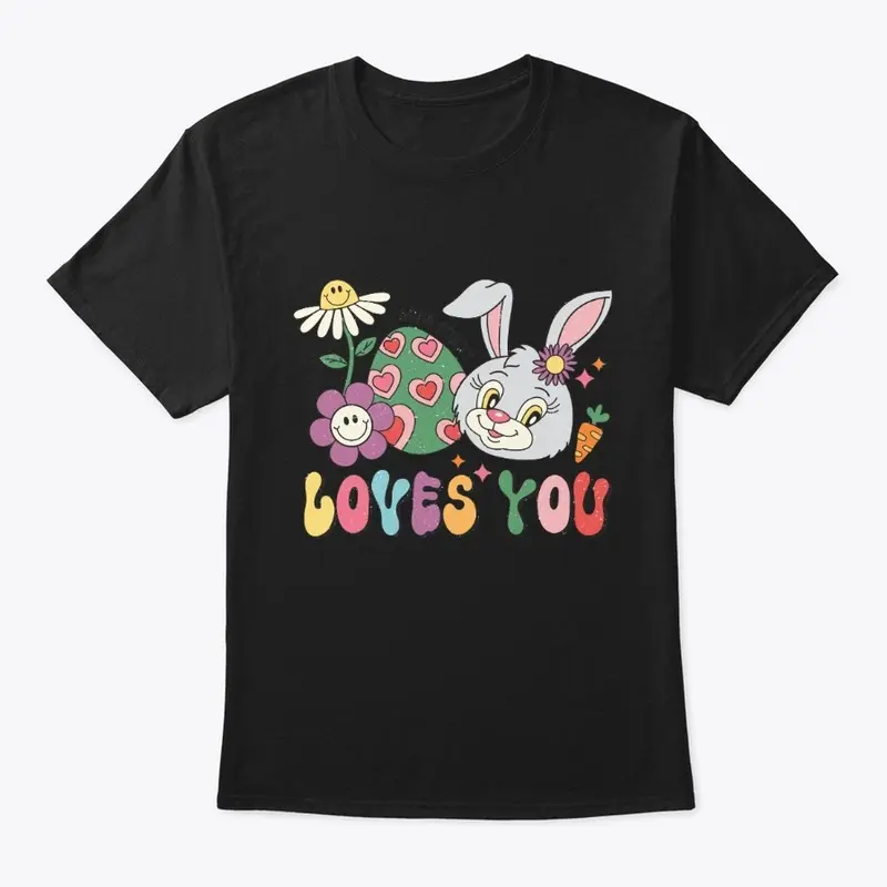 Retro Easter Bunny Quote Sublimation