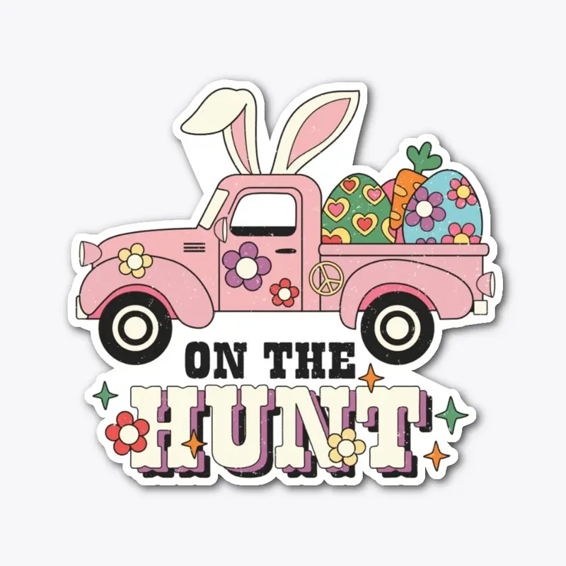 Retro Easter Truck Sublimation