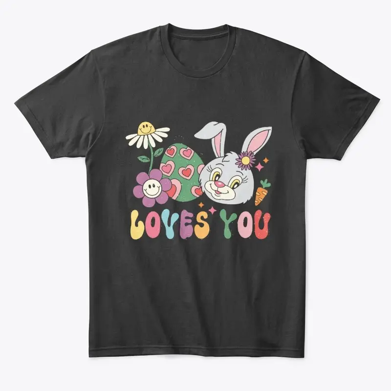 Retro Easter Bunny Quote Sublimation